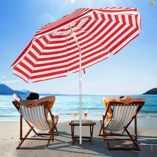 Foldable beach umbrellas